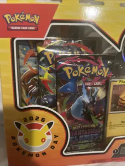 Collection Box Pokemon Booster Packs Pikachu Promo Card Coin 2026 - Image 2