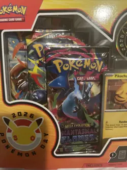 Collection Box Pokemon Booster Packs Pikachu Promo Card Coin 2026 - Image 3