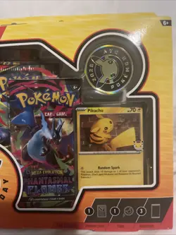 Collection Box Pokemon Booster Packs Pikachu Promo Card Coin 2026 - Image 5