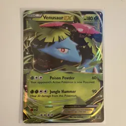 Pokemon Venusaur EX XY28 XY Promo Foil Basic 180 HP Black Star Holo English - Image 1