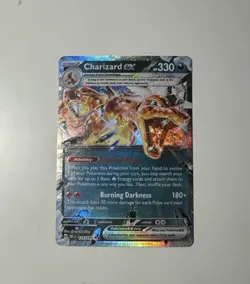Charizard ex 125/197 Scarlet & Violet Obsidian Flames Pokemon TCG 2023 Holo NM - Image 2