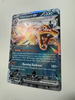 Charizard ex 125/197 Scarlet & Violet Obsidian Flames Pokemon TCG 2023 Holo NM - Image 3