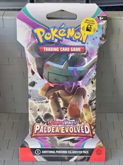 10 Pokemon TCG Paldea Evolved Sleeved Booster Packs New Sealed - Image 2