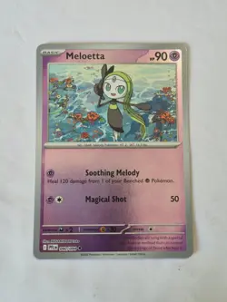 Meloetta 040/094 Uncommon Phantasmal Flames Pokemon Reverse Holo Near Mint - Image 1