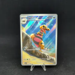 Pokemon Krokorok 136/086 Illustration Rare Black Bolt TCG - IR Full Art Holo - Image 1
