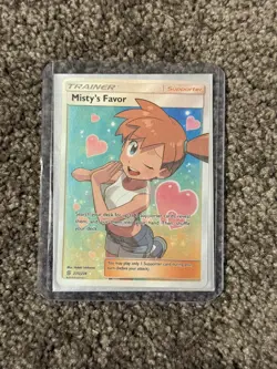 Pokemon Sun & Moon Unified Minds Misty's Favor Ultra Rare Holo 235/236 NM - Image 1