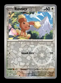Pokemon TCG SV: Prismatic Evolution Buneary Reverse Holo - Image 1