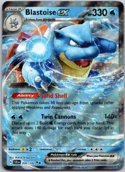 Blastoise ex 30/142 Double Rare Stellar Crown NM - Image 1