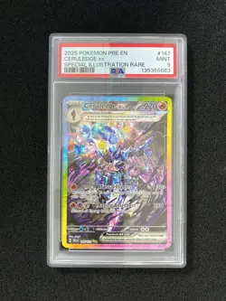 2025 Pokemon TCG English Ceruledge ex #PRE EN 147/131 Holo PSA 9 CB13 - Image 1