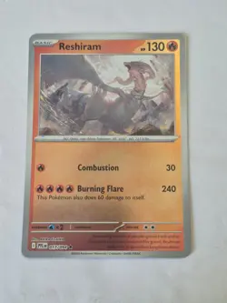 Reshiram 017/094 Rare Phantasmal Flames Pokemon Reverse Holo Near Mint - Image 1