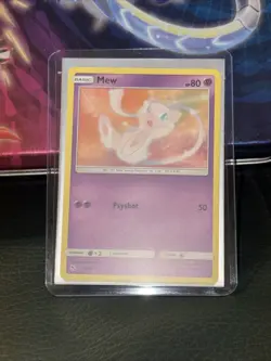 Pokemon Hidden Fates Rare Mew #32/68 NM - Image 1