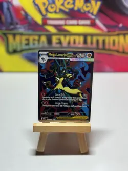 Pokemon TCG Mega Lucario EX Ultra Rare Me:01 Mega Evolution 160/132 NM - Image 1