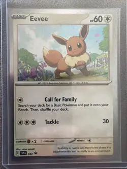 Pokemon TCG Eevee SVP043-HOLO Black Star Promo Mint/Near Mint - Image 1