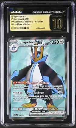 Empoleon EX *CGC PRISTINE 10* Ultra Rare *Phantasmal Flames* #114 * Pokemon - Image 1