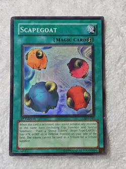 YuGiOh Scapegoat - SDJ-041 Starter Deck: Joey (SDJ) 1st Edition Super Rare MP - Image 2