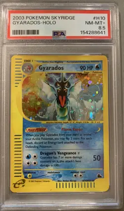 2003 POKEMON SKYRIDGE #H10 GYARADOS-HOLO PSA 8.5 - Image 1