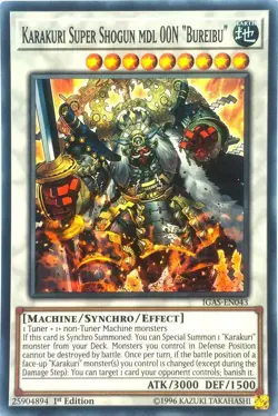 IGAS-EN043 Karakuri Super Shogun mdl 00N "Bureibu" Super Rare 1st Ed NM YuGiOh - Image 1