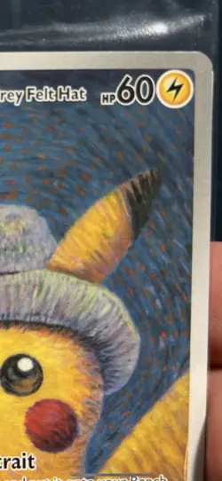 Pokemon Pikachu With Grey Felt Hat Van Gogh Promo SVP 085 2023 NM - NEW SEALED - Image 5