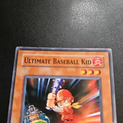 1996 Yugioh Card Ultimate Baseball Kid Fire 1st Edition SD3-EN009 - Image 2