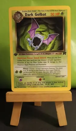 Pokemon TCG Dark Golbat 24/82 Team Rocket 1st Edition Regular Non-Holo Rare LP - Image 3