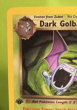 Pokemon TCG Dark Golbat 24/82 Team Rocket 1st Edition Regular Non-Holo Rare LP - Image 4