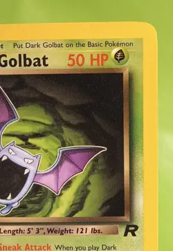 Pokemon TCG Dark Golbat 24/82 Team Rocket 1st Edition Regular Non-Holo Rare LP - Image 5