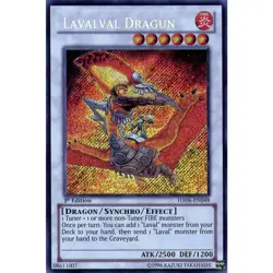 HA06-EN048 Lavalval Dragun Secret Rare 1st Edition Near Mint YuGiOh TCG - Image 1