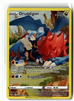 Druddigon ⭐ TG09/TG30 Holo Silver Tempest Trainer Gallery Pokemon NM - Image 1