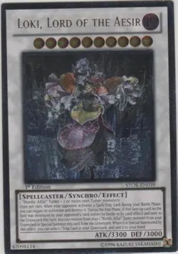 STOR-EN039 Loki, Lord of the Aesir Unlimited Edition Ultra Rare NM YuGiOh TCG - Image 1