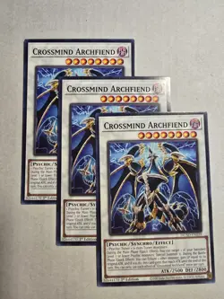 3x Crossmind Archfiend 1st Edition Common DUAD-EN039 Yu-Gi-Oh! - Image 1