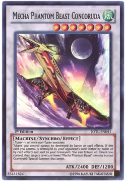 JOTL-EN041 Mecha Phantom Beast Concoruda Super Rare UNL Edition NM YuGiOh TCG - Image 1