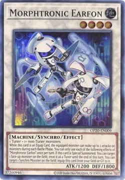 OP20-EN009 Morphtronic Earfon Super Rare Unlimited Edition Near Mint YuGiOh TCG - Image 1
