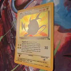 Pokemon TCG Raichu Fossil Holo Rare Card 14/62 Unlimited - Image 4