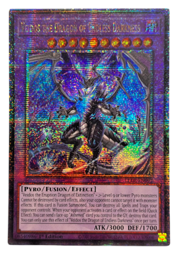YuGiOh! Veidos the Dragon of Endless Darkness (QCR) | LEDE-EN092 1st Ed MINT - Image 1