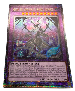 YuGiOh! Veidos the Dragon of Endless Darkness (QCR) | LEDE-EN092 1st Ed MINT - Image 2