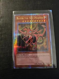 EGYPTIAN GOD CARDS OBELISK SLIFER RA LC01 Quarter Century Secret Rare Yugioh TCG - Image 2