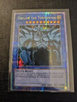 EGYPTIAN GOD CARDS OBELISK SLIFER RA LC01 Quarter Century Secret Rare Yugioh TCG - Image 4