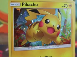 Pikachu Cosmo Holo SM76 Black Star Promo LP Pokemon Card Clean Nice Shape - Image 2