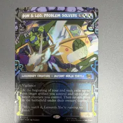 Wizards Don & Leo, Problem Solvers Legendary Rare Foil Card 242 TMNT EN MTG - Image 1