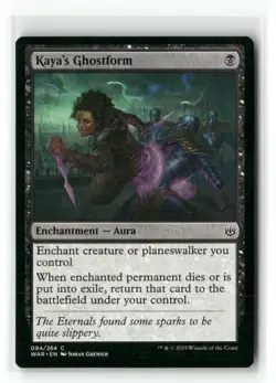 Kaya's Ghostform 94 Common War of the Spark Magic: The Gathering Near Mint - Image 1