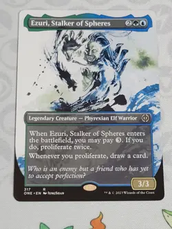 C2999 MAGIC MTG PHYREXIA ALL WILL BE ONE EZURI STALKER OF SPHERES SHOWCASE NM - Image 1