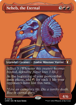 Neheb, the Eternal (Borderless Profile) [Commander Masters] Magic MTG - Image 1