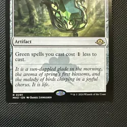 Wizards Emerald Medallion Rare Artifact Regular Modern Horizons 3 291 - Image 2