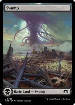 MTG Swamp (0306) [Modern Horizons 3] Foil Near Mint Magic - Image 1