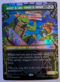 Mikey & Leo, Chaos & Order TMT #247 Foil NM - Image 1