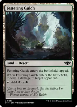 MTG Festering Gulch [Outlaws of Thunder Junction] Near Mint Magic - Image 1