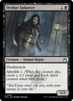 MTG Orzhov Enforcer [Ravnica Remastered] Lightly Played Foil Magic - Image 1