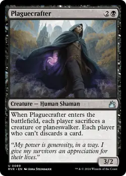 MTG Plaguecrafter [Ravnica Remastered] Lightly Played Foil Magic - Image 1