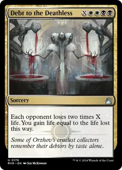 MTG Debt to the Deathless [Ravnica Remastered] Lightly Played Foil Magic - Image 1