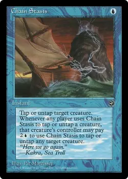 CHAIN STASIS x1 mtg NM Homelands 1 Rare - Image 1